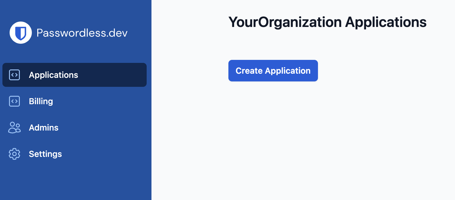 Creating a Passwordless.dev application